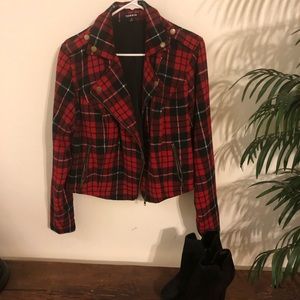 ❤️🖤TORRID Plaid tuxedo jacket 🖤❤️